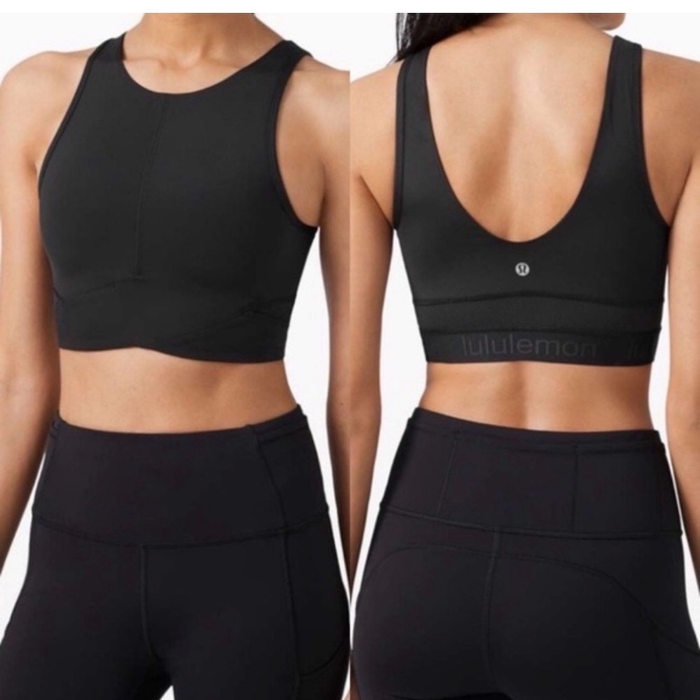 lululemon final mile crop tank size 8